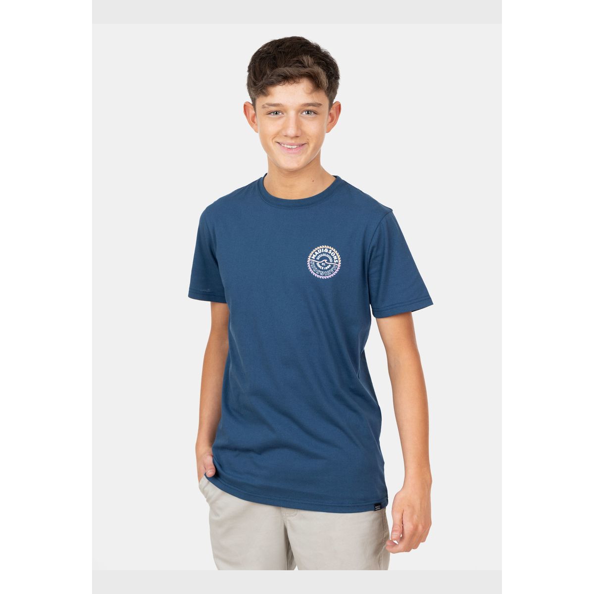 MAUI AND SONS - Polera MC Tiny Timeless Azul Infantil Maui And Sons
