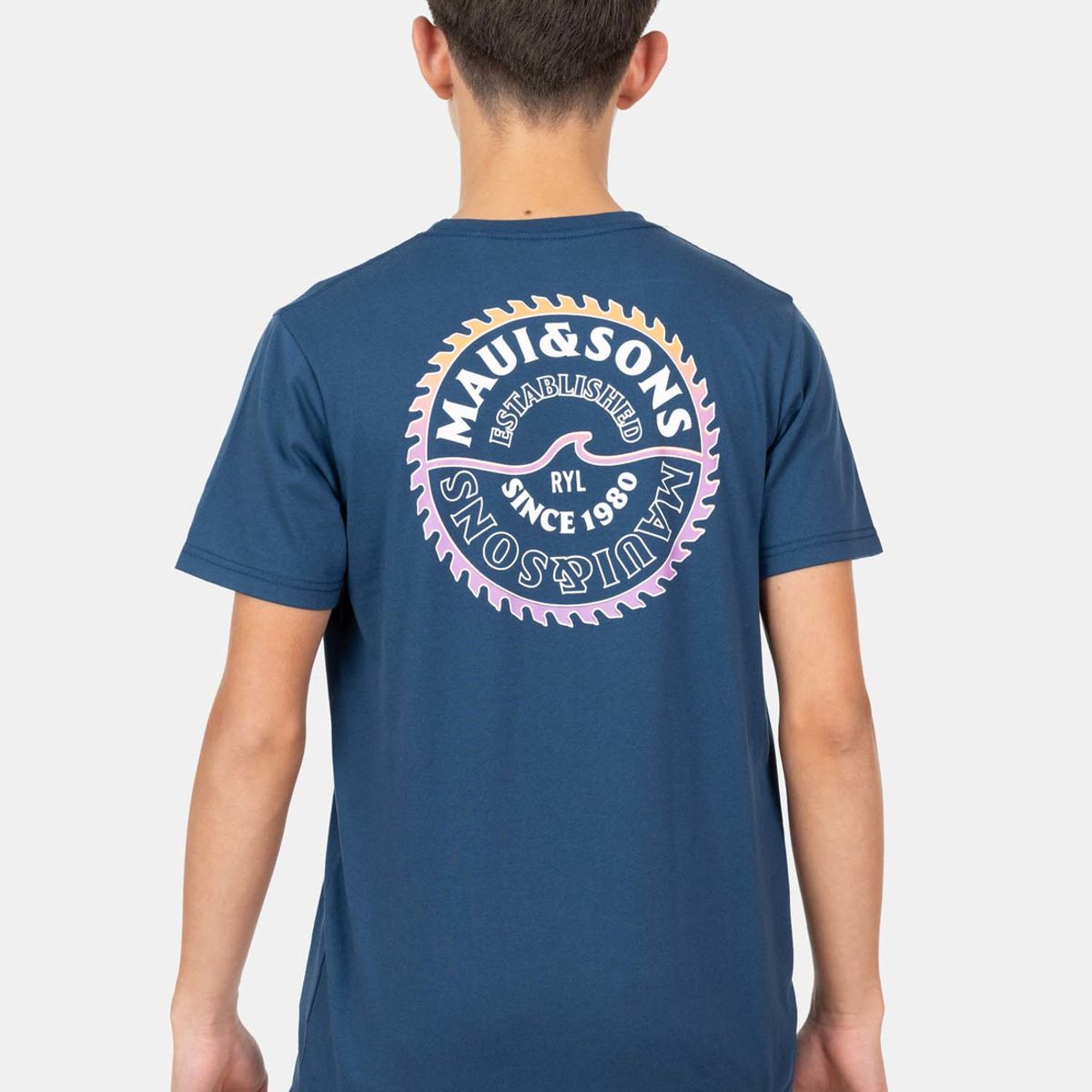 MAUI AND SONS - Polera MC Tiny Timeless Azul Infantil Maui And Sons