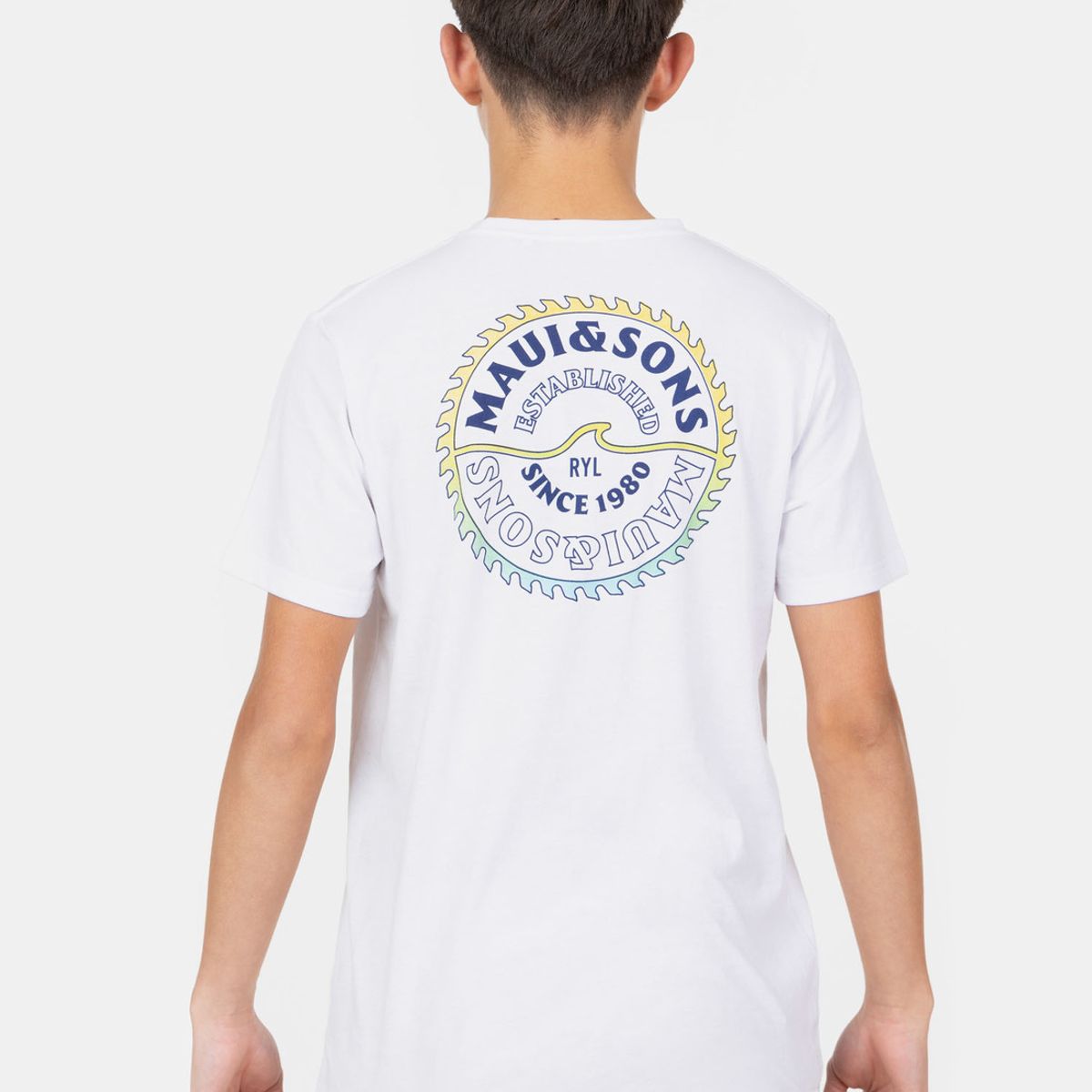 MAUI AND SONS - Polera MC Tiny Timeless Blanco Infantil Maui And Sons