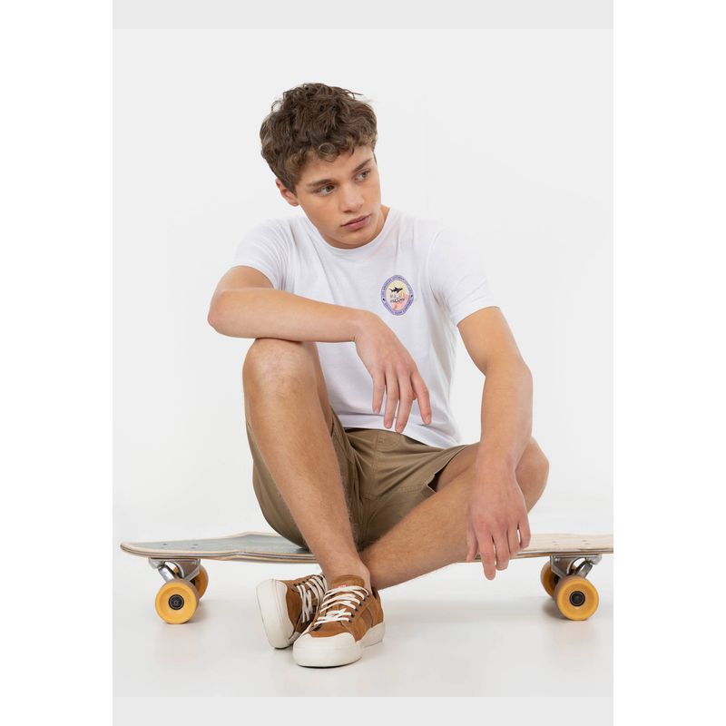 MAUI AND SONS - Polera MC Los Angeles Lax Tees Blanco Infantil Maui And Sons