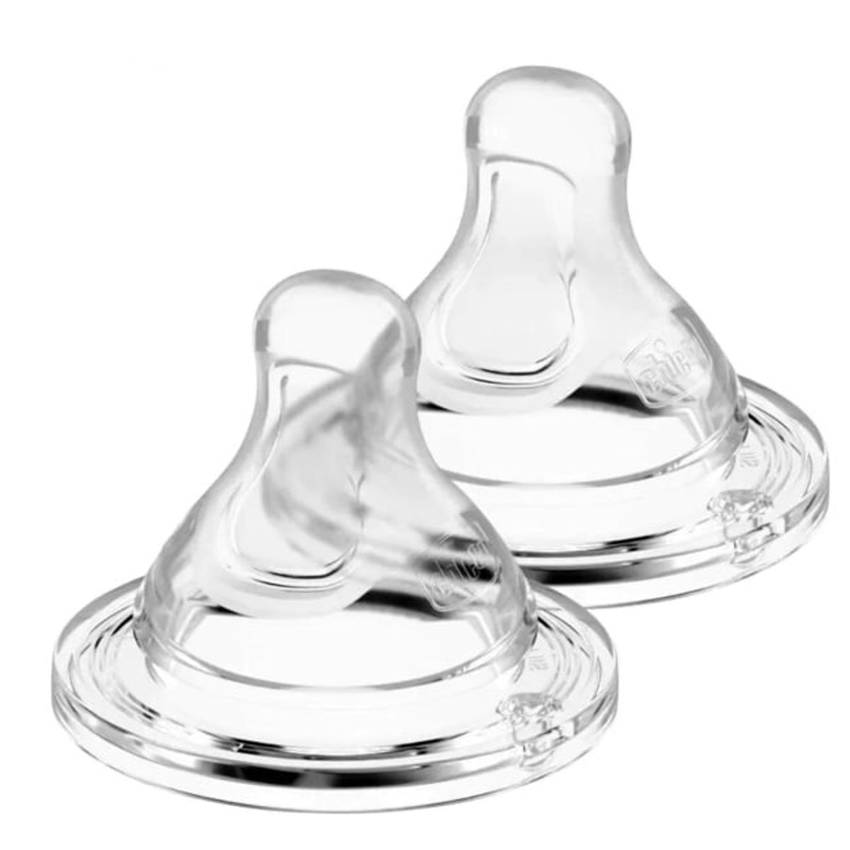 CHICCO - 2 Tetinas de Silicona CHICCO Flujo Alimentación Papilla 6m+