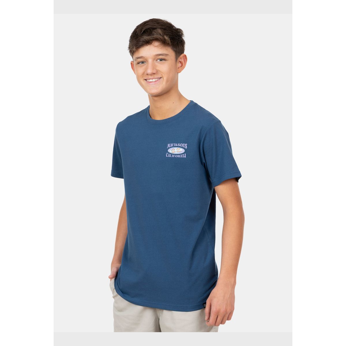 MAUI AND SONS - Polera MC Established Los Angeles Azul Infantil Maui And Sons