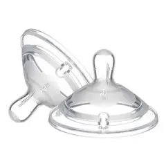 CHICCO - 2 Tetinas Repuesto Flujo Ajustable 4m+