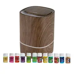 GENERICO - Pack Humificador Marrón Oscuro Más 12 Esencias Aromáticas