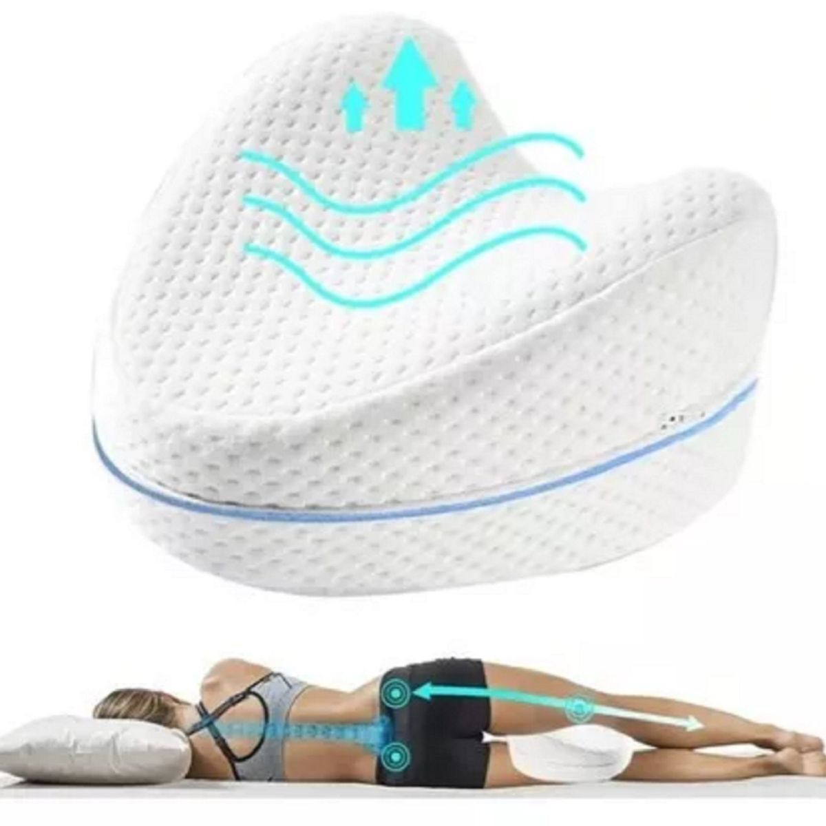 MY PILLOW - Cojín almohada ortopédica con memoria para piernas