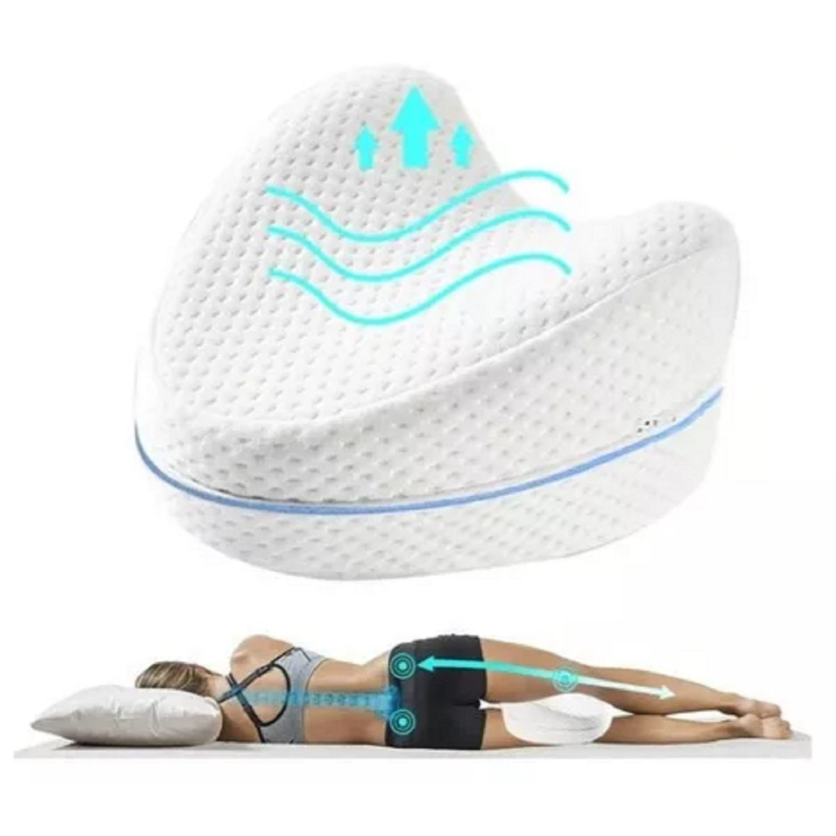 MY PILLOW - Cojín almohada ortopédica con memoria para piernas