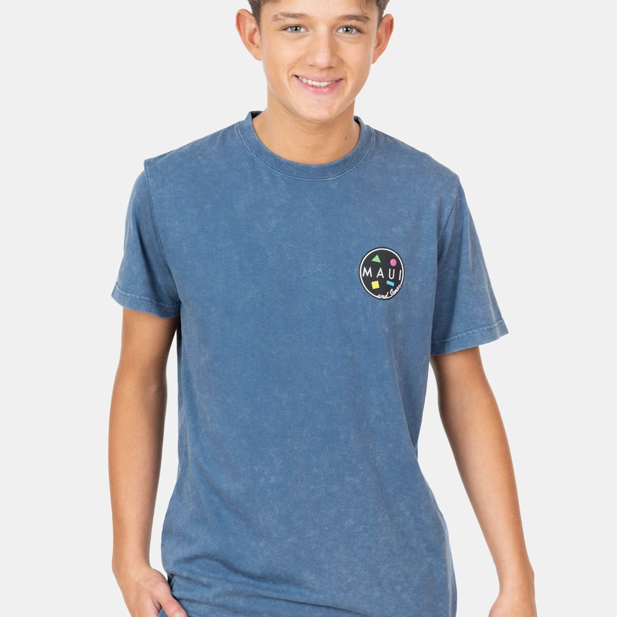 MAUI AND SONS - Polera MC Vacation Dawn Azul Infantil Maui And Sons