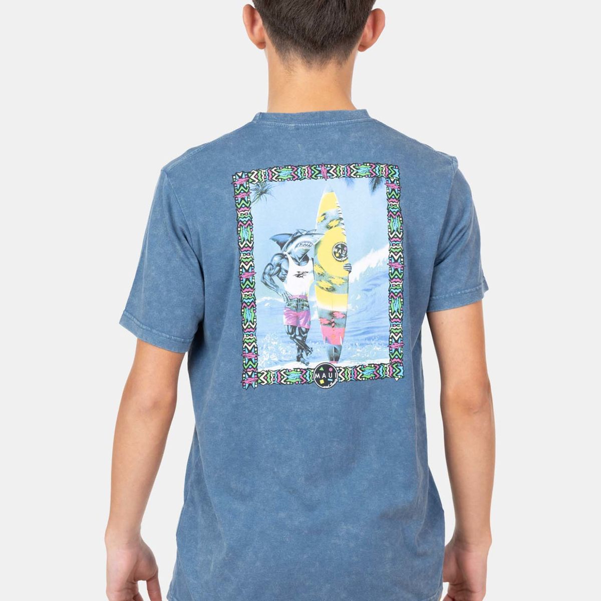 MAUI AND SONS - Polera MC Vacation Dawn Azul Infantil Maui And Sons