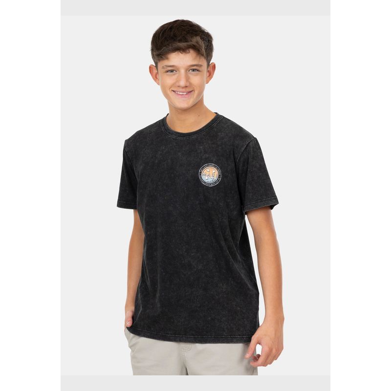 MAUI AND SONS - Polera MC Beach Sunrise Negro Infantil Maui And Sons
