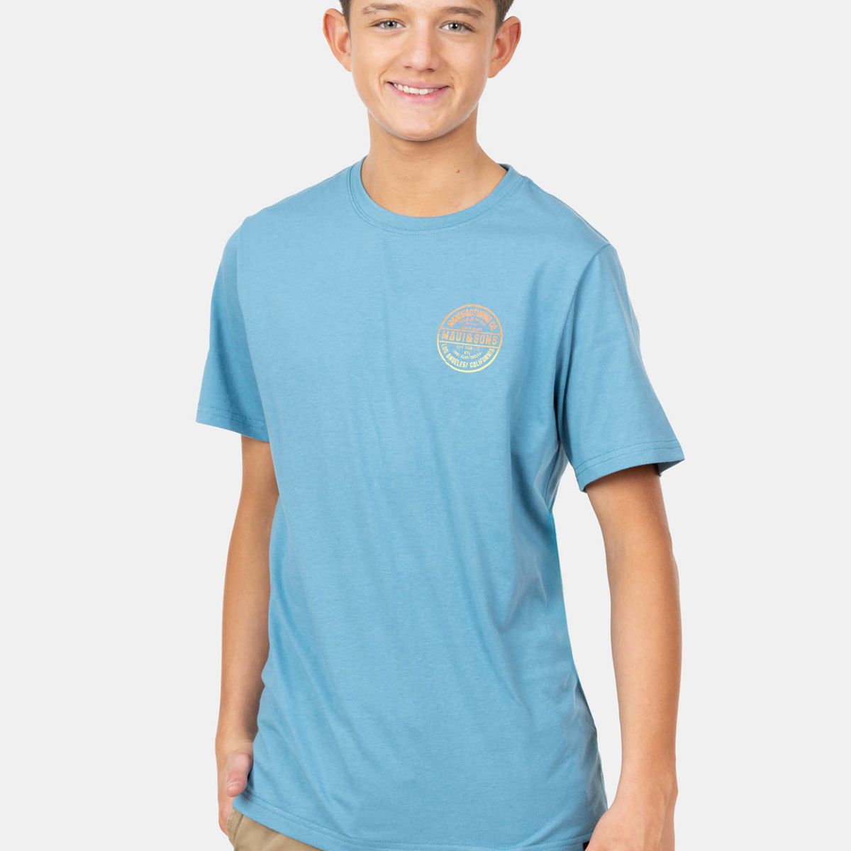 MAUI AND SONS - Polera MC Retro Revival Celeste Infantil Maui And Sons