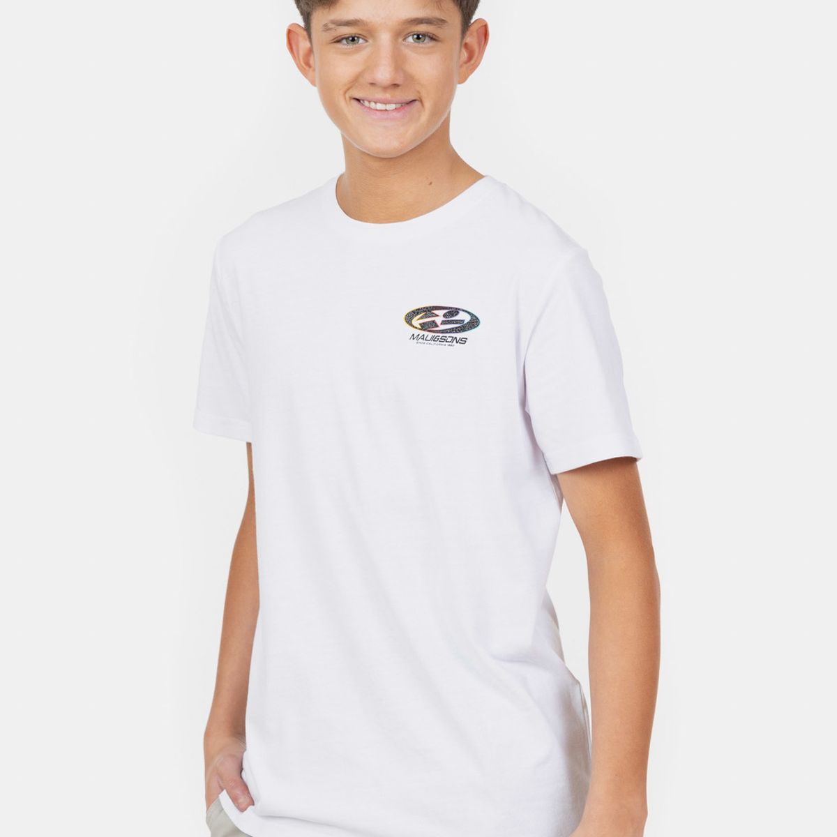 MAUI AND SONS - Polera MC Roam Wild Blanco Infantil Maui And Sons