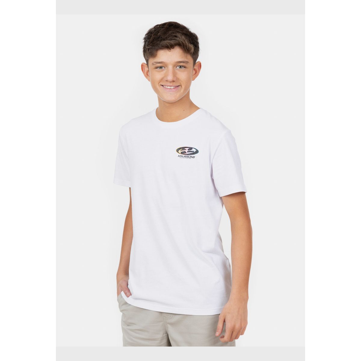 MAUI AND SONS - Polera MC Roam Wild Blanco Infantil Maui And Sons