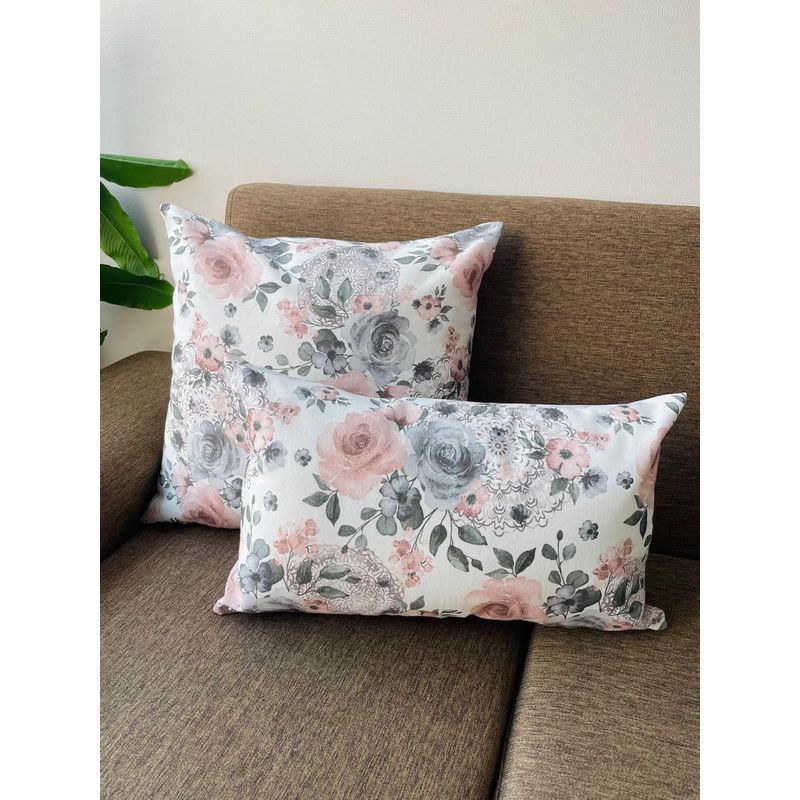 TODOHOGAR SANTIAGO DE CHILE - Set de 2 cojines estampados 45x45cm y 30x50cm - fce4