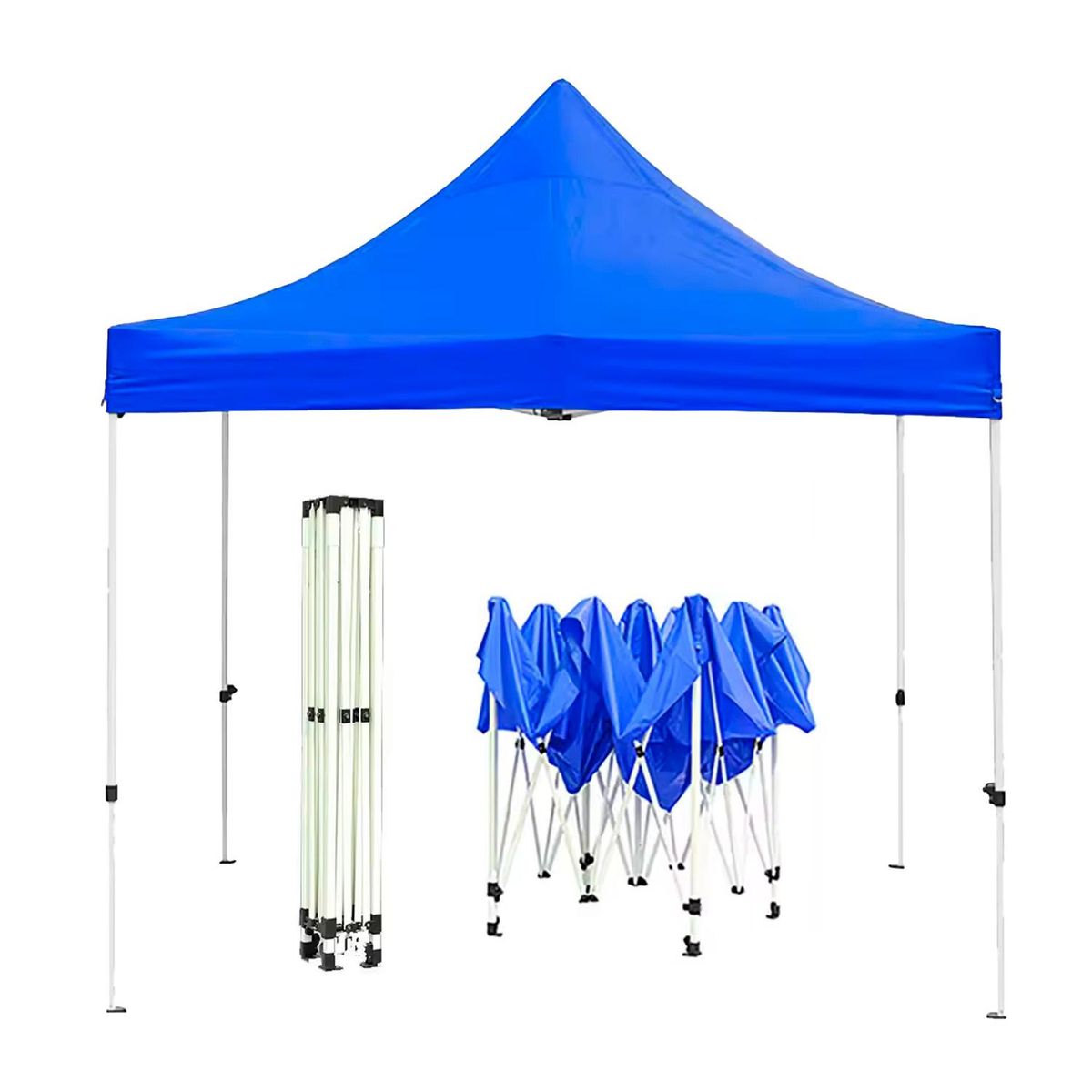 GLOBAL LATIN GROUP - Toldo Araña Impermeable 3x3 Retractil / Plegable Con Filtro UV Azul