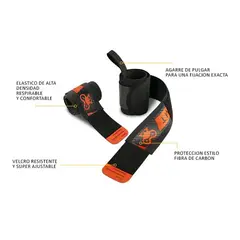 PLUSFIT - Muñequeras Premium Entrenamiento y Calistenia TMT Gris