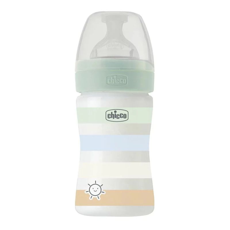 CHICCO - Mamadera de Plástico CHICCO Well-Being PP 150 ml 0m+, Verde