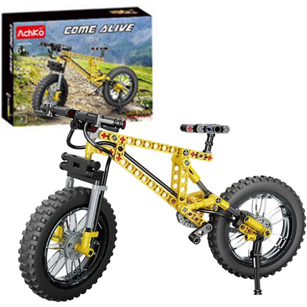 GENERICO - Juego Bloques De Construccion Bicicleta Armable 209 Pzs