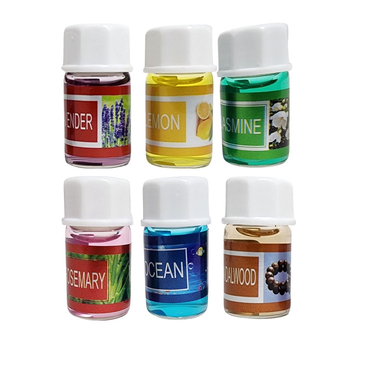 GENERICO - Pack Humidificador Piedras Sal 12 Esencias Marrón Oscuro