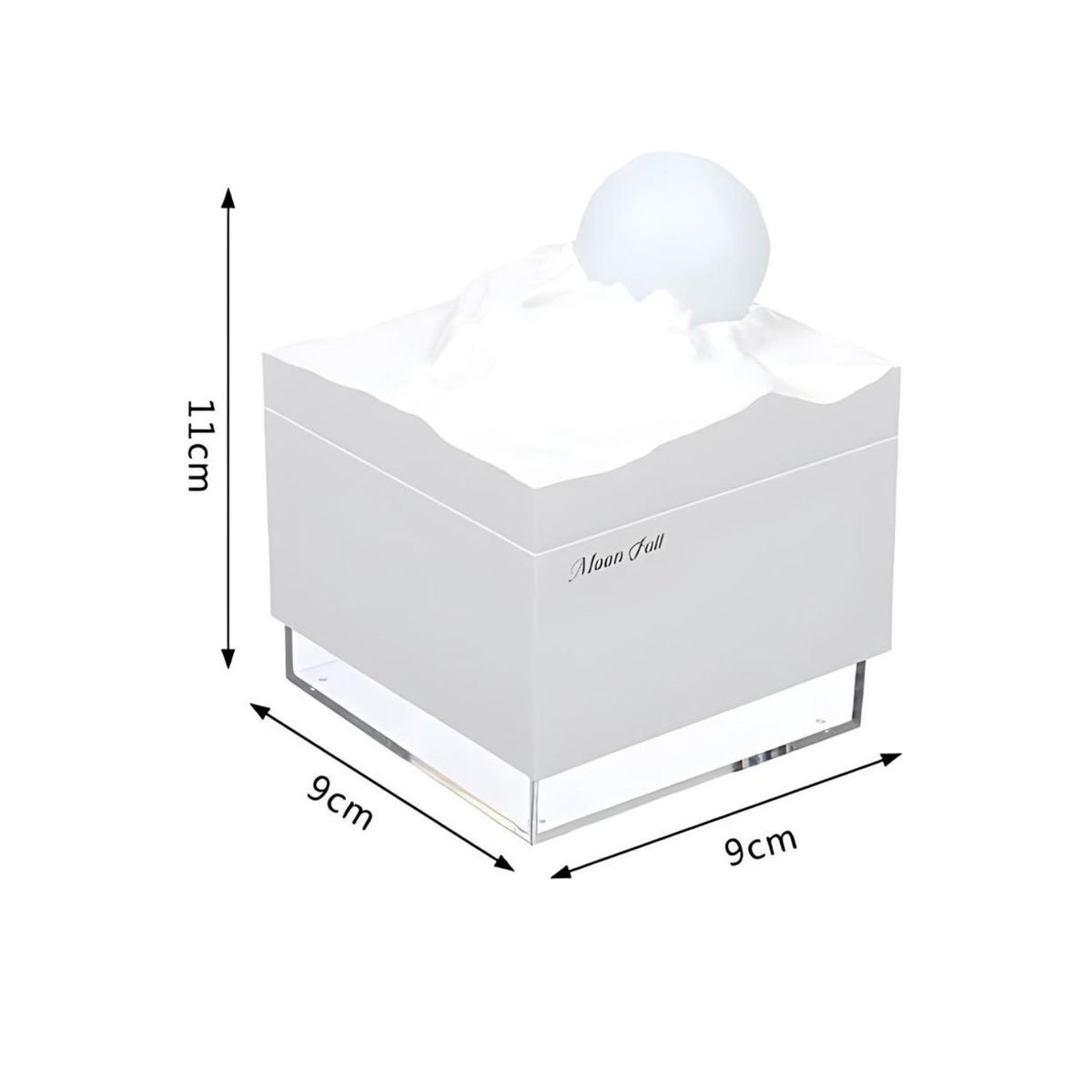 GENERICO - Humidificador Purificador de Aire Diseño Luna Blanca