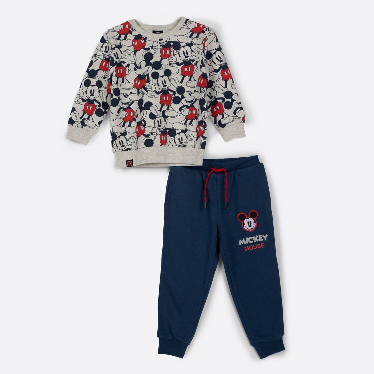 DISNEY - Buzo Niño Mickey Personaje Gris Disney