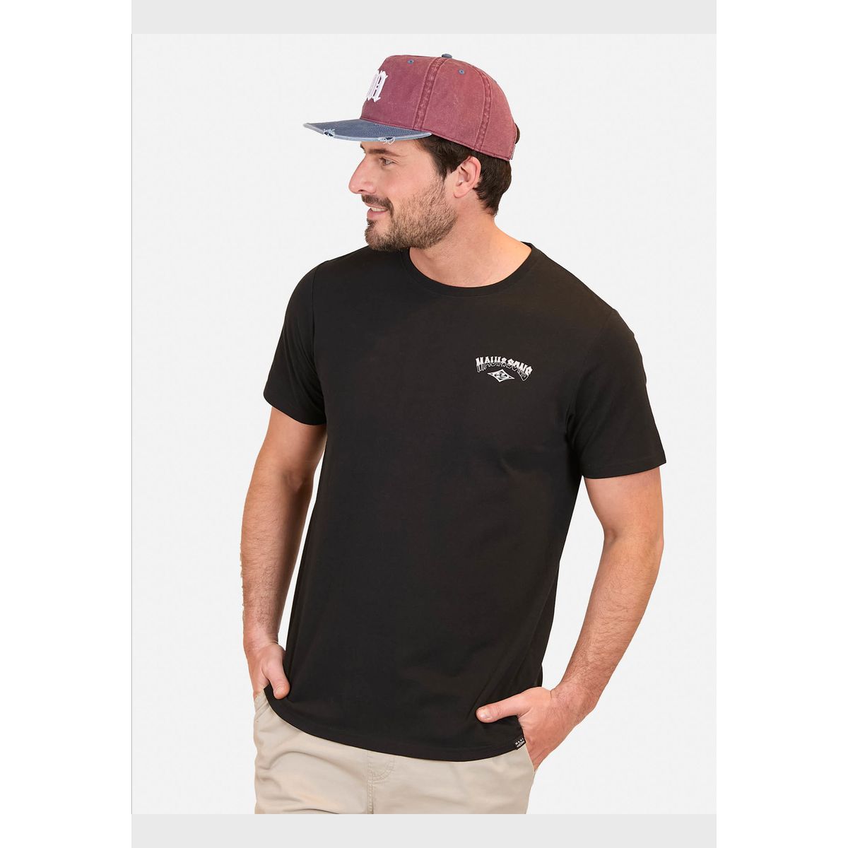MAUI AND SONS - Polera MC Ocean Whispers Negro Hombre Maui And Sons