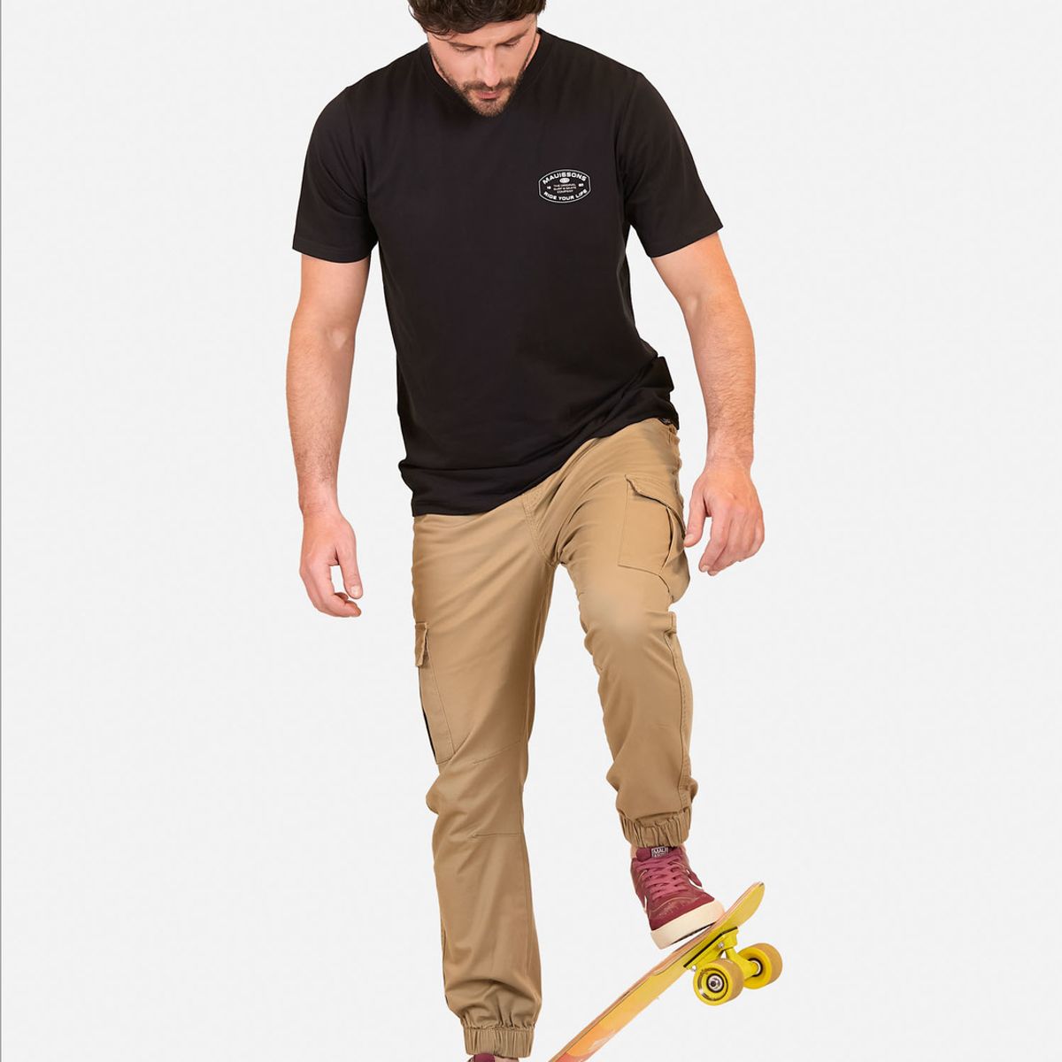 MAUI AND SONS - Polera MC Graffiti Grove Negro Hombre Maui And Sons