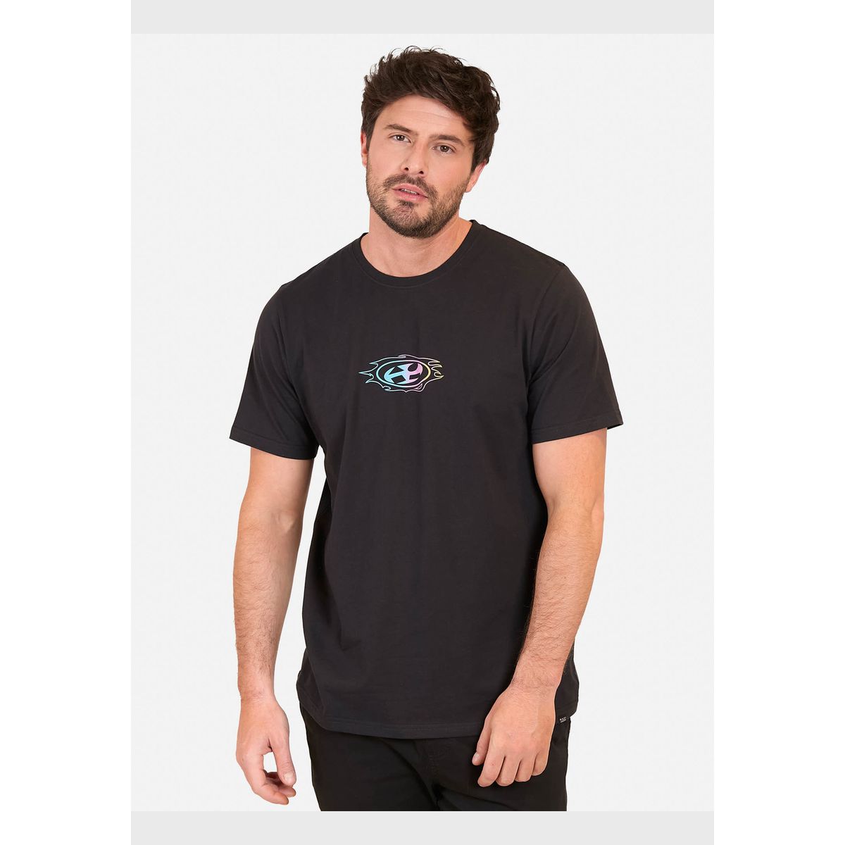 MAUI AND SONS - Polera MC Nostalgia Surf Negro Hombre Maui And Sons