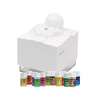 Pack Humidificador Diseño Luna Blanca Más 12 Esencias