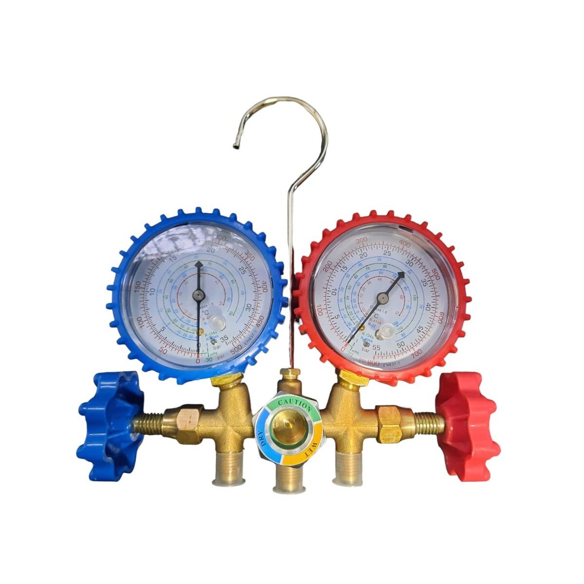 GENERICO - Manómetro R410a R134a R404a Incluye Mangueras