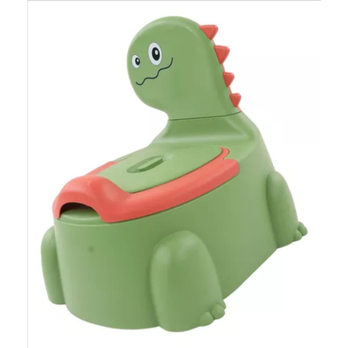 GENERICO - Bacinica Infantil Diseño Dinosaurio - Primer Baño - Verde.