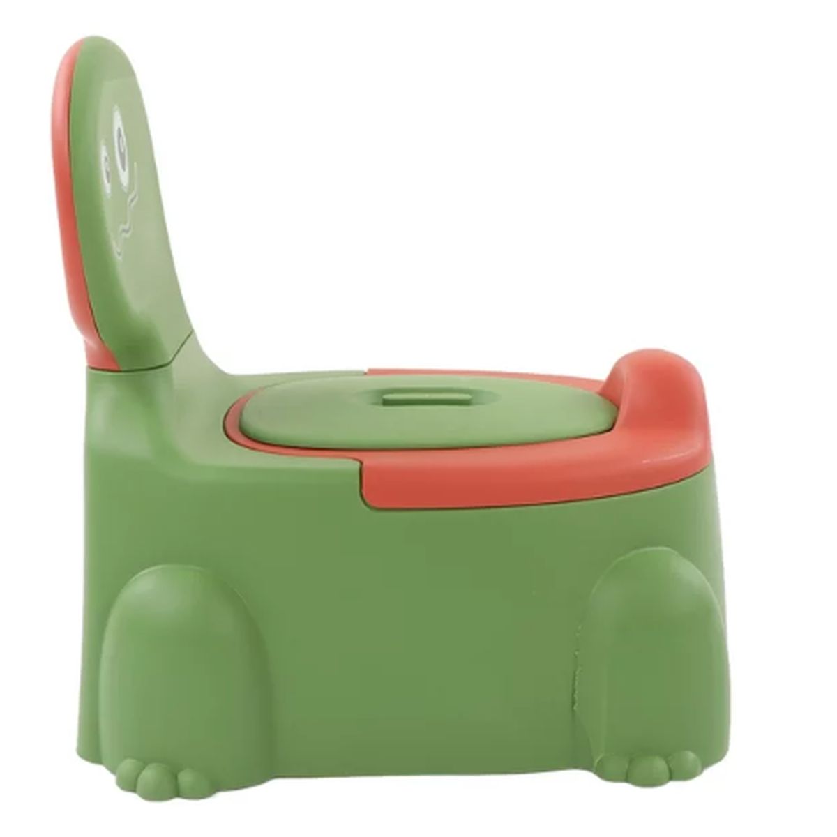 GENERICO - Bacinica Infantil Diseño Dinosaurio - Primer Baño - Verde.