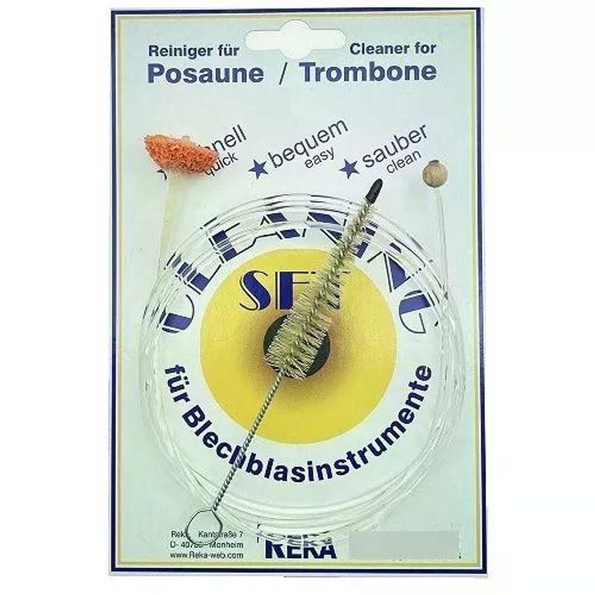 GENERICO - Set de limpieza para trombón 2 piezas Reka