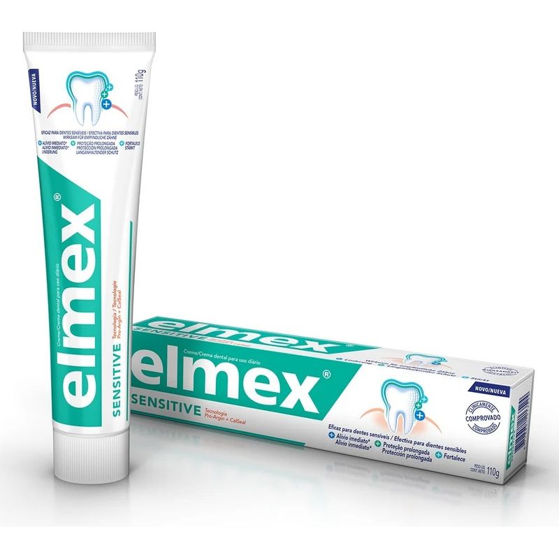 DENTYNE - Elmex Crema Dental Sensitive Con Fluor 110 Gramos