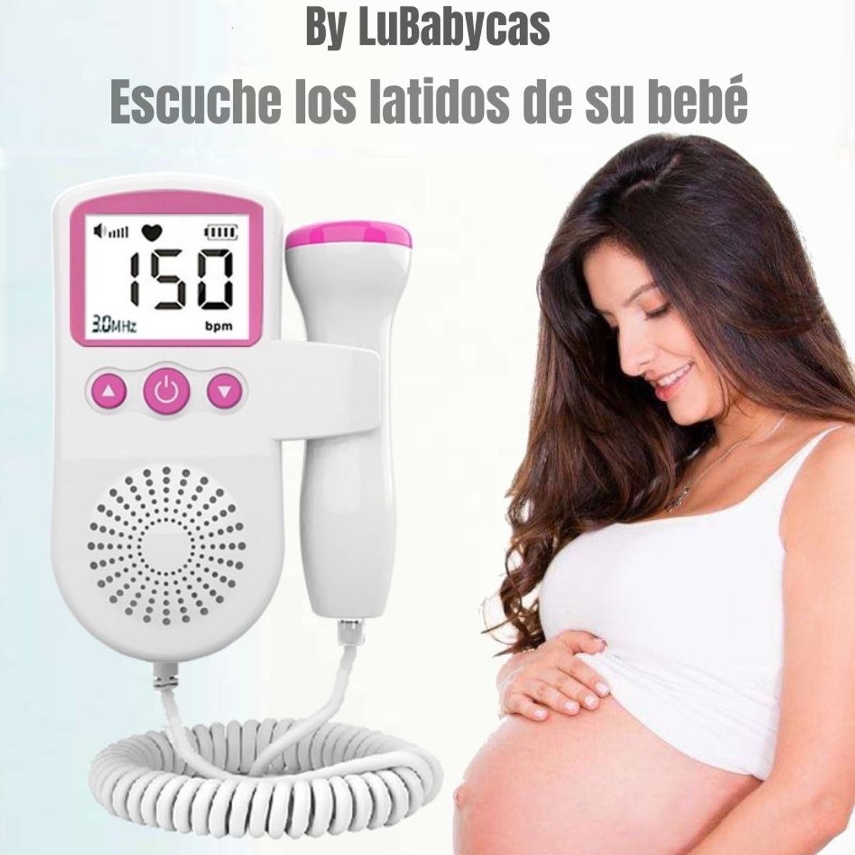 LUBABYCAS - Monitor Fetal Doppler Latidos Fetales Corazón Bebé By LuBabycas