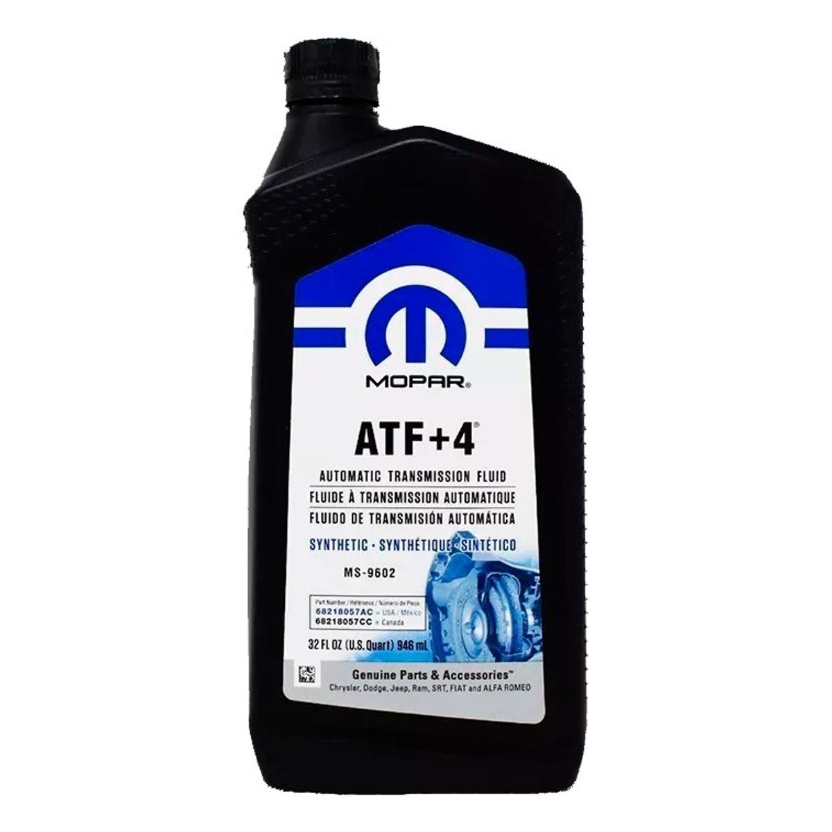 GENERICO - Aceite Transmisión Automática Atf+4 Original Mopar 946 Ml.