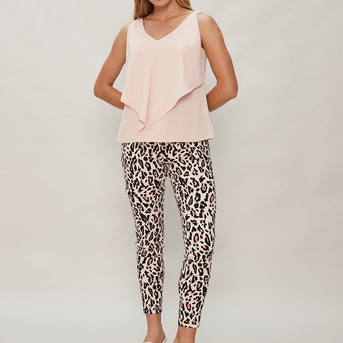 ASH - Blusa Sin Mangas Rosado Mujer Ash