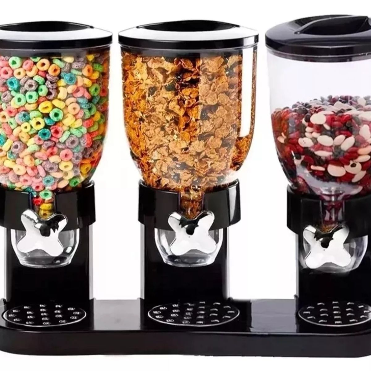 GENERICO - Dispensador De Cereales triple Dispensador Para Cereales