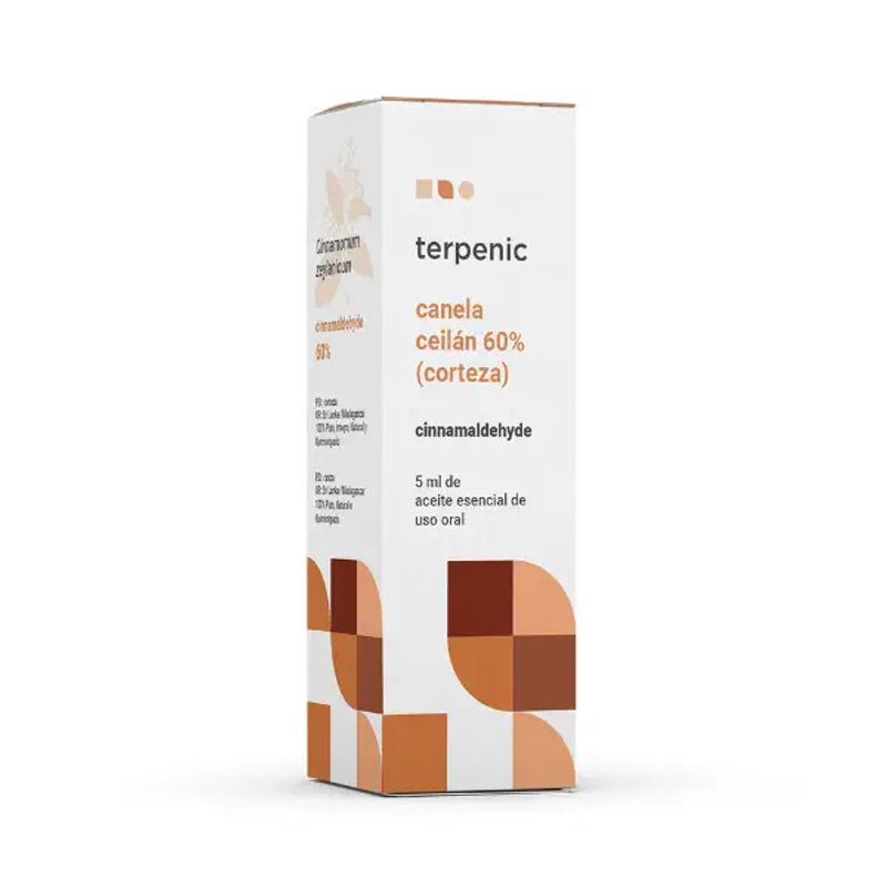 TERPENIC - Aceite Esencial de Canela Ceilán 60% Corteza 5ml