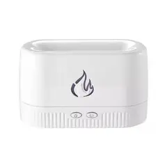 GENERICO - Humificador Purificador de aire Efecto Llamas Hogar Blanco