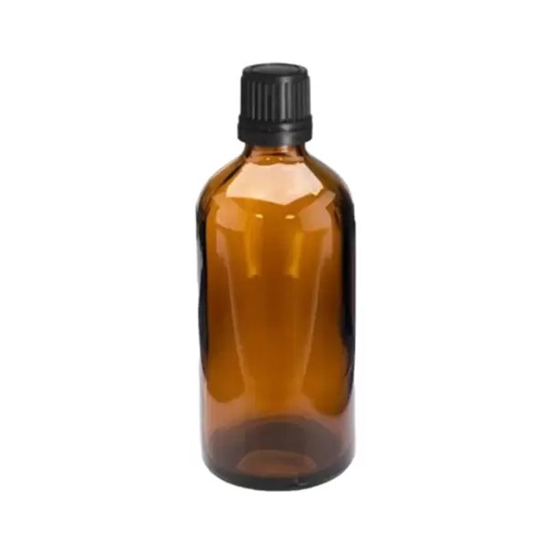 TERPENIC - Frasco de vidrio ámbar con tapa negra 100ml