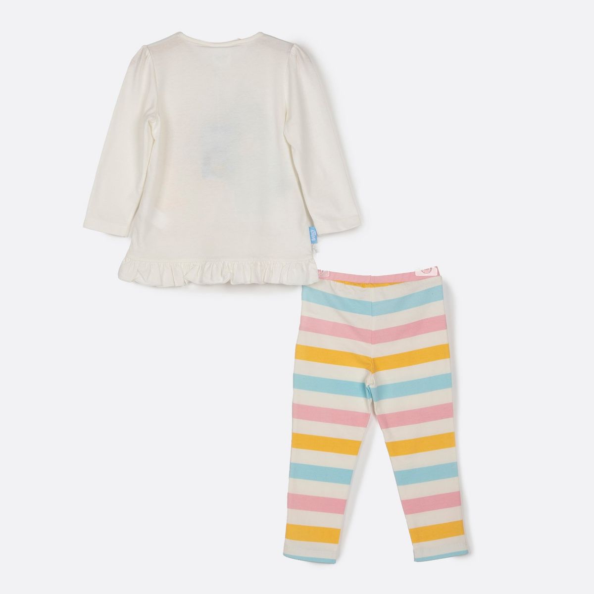 BLUEY - Conjunto Niña Rayas Blanco Bluey