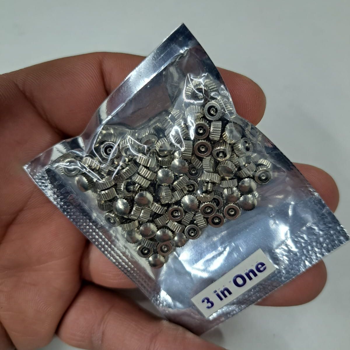 GENERICO - Coronas Para Relojes Plateadas
