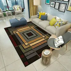 GENERICO - Alfombras Para Living con Diseños Tridimensionales Antideslizante