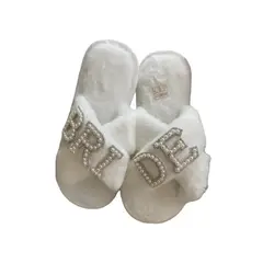 GENERICO - Pantuflas novia bride perlas 38-39 matrimonio