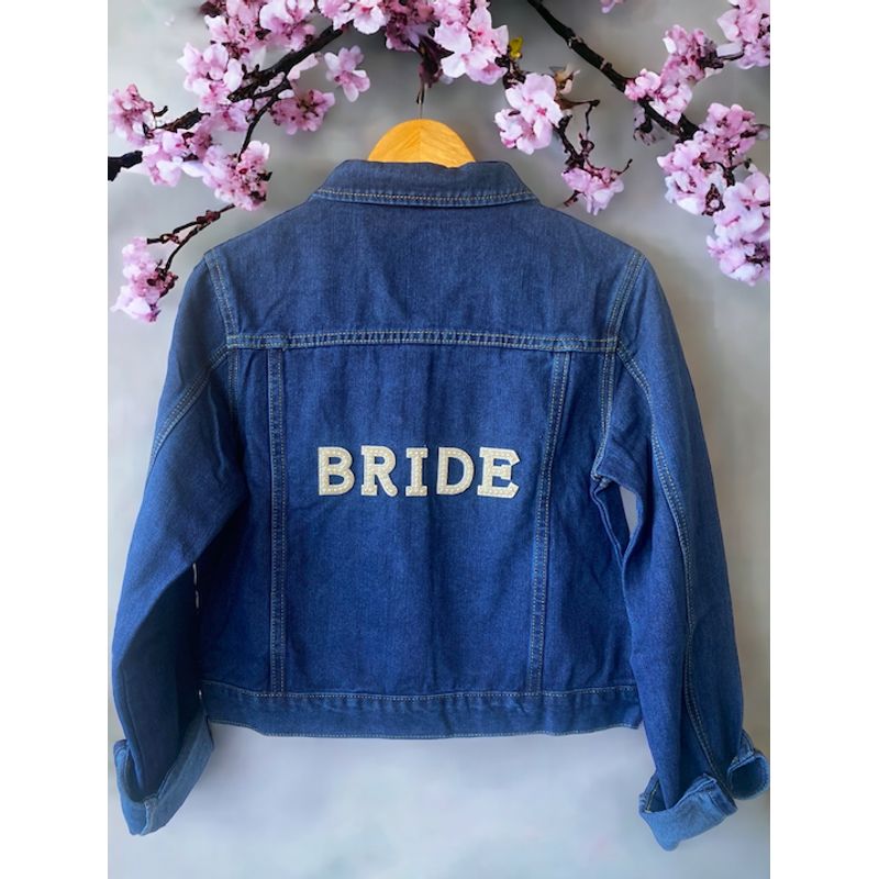 GENERICO - Chaqueta jeans bride azul oscuro L - novia matrimonio
