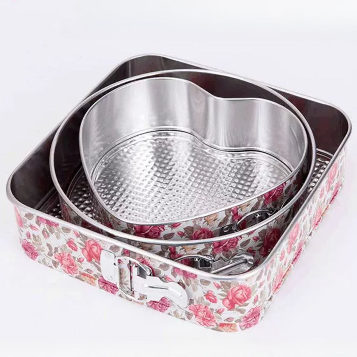 HOMESTAR - Set 3 Moldes Repostería Torta Antiadherente