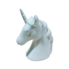 GENERICO - Alcancía unicornio blanco decorativa