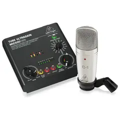 BEHRINGER - Microfono Condensador con Interfaz de Audio VOICE STUDIO