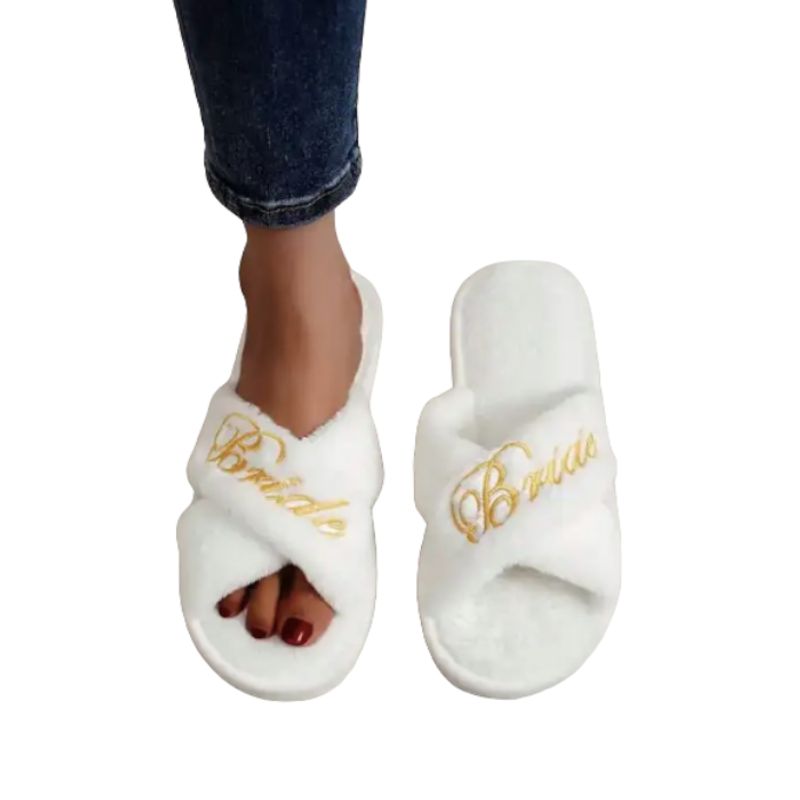 GENERICO - Pantuflas Bride bordado 36-37 - novia matrimonio