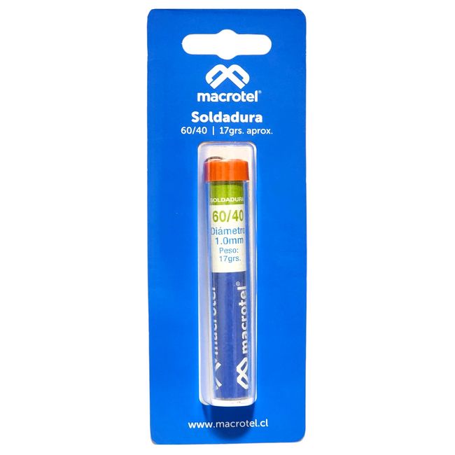 MACROTEL - Soldadura de lápiz Macrotel 60/40 17 gr